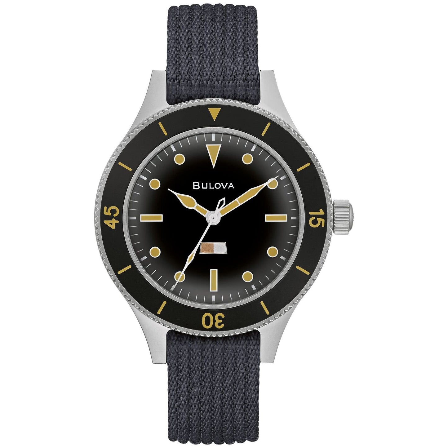 Bulova Archive Mil-Ships-W-2181 Automatic Black Dial Men's Watch 98A266